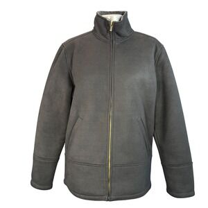 Vintage Lauren Ralph Lauren Womens Jacket‎ Dark Brown Fleece Lined Size XL